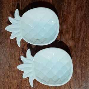 Mudpie Ceramic Pineapple Stacking Dip Bowls b550